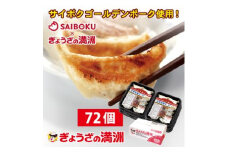 B001-25 プレミアム冷凍餃子72個（SAIBOKU×ぎょうざの満洲）