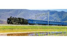 J004-25【Nゲージ】琵琶湖のほとりに汽笛が響く。「SL北びわこ号」(動力付き)