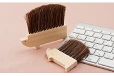 [№5712-0051]デスク、キーボード用埃払い（ハリネズミ型ブラシ）