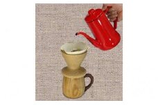 [№5712-7059]0216木製コーヒーカップ・ドリッパーセット（桑の木）規