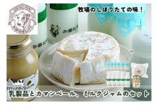 [№5712-0579]加藤牧場 乳製品とカマンベール、ミルクジャムのセット