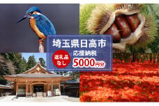 [№5712-0739]【返礼品無し】日高市応援ふるさと納税　5,000円分