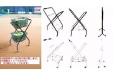 085-002　折りたたみ式ボールキャリー（練習用ボール60球付）ブラック