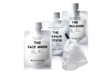 035-005　【BULK HOMME　バルクオム】FACE CARE 3STEP セット（THE FACE WASH、THEREPAIR LOTION、THE EMULSION、THE BUBBLE NET）フェイスケア 洗顔料 薬⽤化粧⽔ 乳液 BULK HOMME