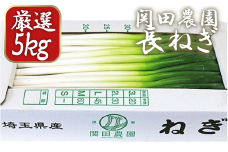 関田農園の「厳選　長ねぎ（剥き）」箱5kg　【11246-0113】