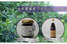 【埼玉県伊奈町産完熟ブルーベリー使用】ブルーベリージャム「漢ジャム」とブルーベリージュースセット