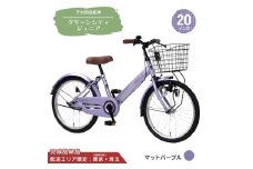20型 子供用自転車 グリーンシティV ジュニア［マットパープル］ 20インチ自転車 20インチ子供用自転車 配送エリア 東京 ・埼玉限定 