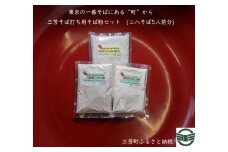 【ふるさと納税】【二八そば5人前分】三芳そば打ち用そば粉セット そば 二八そば そば打ち 小麦粉 打ち粉 FAA-121