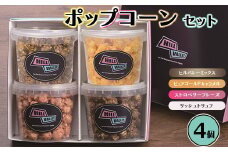 【ふるさと納税】【日本初！グルメポップコーン専門店】ヒルバレー クリアバーレルポップコーンセット4個入 人気ポップコーン おしゃれなスイーツ お取り寄せスイーツ お取り寄せグルメ スポーツ観戦 映画鑑賞 手土産 ギフト 贈答 記念日 FAA-209