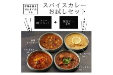 管理栄養士がおすすめするスパイスカレー おためしセット 4食セット　※離島への配送不可 FAA-159