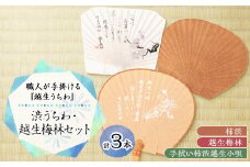 渋うちわ・越生梅林セット【1498486】