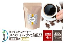 《定期便4ヶ月》コーヒー豆 自家焙煎 ホンジュラス スペシャルティコーヒー 焙煎豆 200g×1パック 細挽き【アンバー】