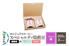 コーヒー豆 自家焙煎 ホンジュラス スペシャルティコーヒー ギフトセット【メディオ】焙煎豆200g×2パック 粗挽き【グリーン】