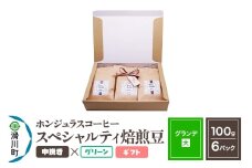 コーヒー豆 自家焙煎 ホンジュラス スペシャルティコーヒー ギフトセット【グランデ】焙煎豆100g×6パック 中挽き【グリーン】
