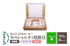 コーヒー豆 自家焙煎 ホンジュラス スペシャルティコーヒー ギフトセット【グランデ】焙煎豆100g×6パック 中挽き【ライラック】