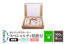 コーヒー豆 自家焙煎 ホンジュラス スペシャルティコーヒー ギフトセット【グランデ】焙煎豆100g×6パック 粗挽き【グリーン】