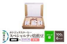 コーヒー豆 自家焙煎 ホンジュラス スペシャルティコーヒー ギフトセット【グランデ】焙煎豆100g×6パック 粗挽き【ライラック】