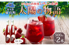 いちごのお酒 「太陽の物語」500ml 2本セット とちおとめ リキュール 洋酒 いちご 苺 果実 果物 フルーツ アルコール ジューシー 炭酸割 ロック 宅飲み 女子会 お取り寄せ ギフト こだわりお祝い 贅沢 瓶 引っ越し祝い 関根国太郎商店