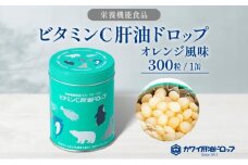 ビタミンC 肝油ドロップ 300粒 栄養機能食品 肝油 ドロップ オレンジ風味 ビタミン 水なし ゼリー 河合薬業株式会社 埼玉県 嵐山町 飴 アメ 子ども 高齢者 教育機関 定番製品