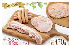 ハム 詰め合わせ 普段使い セット 計470g [デリカテッセン アーチャン 埼玉県 小川町 202] おかず おつまみ ロースハム ハム ウィンナー ロース ベーコン