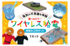 工作 実験 ワイヤレス 給電 実験 ＆ 工作キット 1セット ピンク [ビー・アンド・プラス 埼玉県 小川町 264] 体験 電気 ロボット 勉強 科学 おうち時間