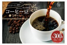 コーヒー 豆 3種セット 100g 3袋 [MARRON MOUNTAIN 埼玉県 小川町 299] 珈琲 ドリップ ダブルロースト製法 フルシティロースト