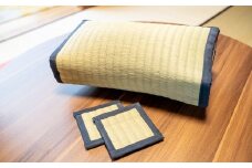 【職人の手作り品】天然い草の枕とコースターセット