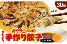 ＜東秩父村＞あやラーメンの手作り餃子　30個【1372360】