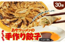 ＜東秩父村＞あやラーメンの手作り餃子　30個【1372360】