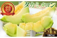 美里町産「タカミメロン」1箱（5kg入） [No.167]