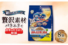 銀のスプーン 贅沢素材バラエティ 食事の吐き戻し軽減フード 1.0kg×8袋【1463358】