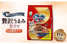 銀のスプーン 贅沢うまみ仕立て 13歳頃から 1.3kg×6袋【1463366】