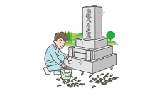 宮代町内のお墓の掃除・献花サービス（１回分）