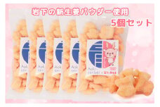 青木煎餅 岩下の新ショウガ味5個セット｜ 揚げおかき 5個 岩下の新生姜パウダー使用 専門店の揚げおかき [0625] 
