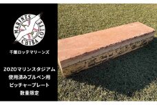 ZOZOマリンスタジアム使用済みブルペン用ピッチャープレート 2024シーズン使用品 インテリア 野球 ロッテ マリーンズ 記念 プロ 千葉 [№5346-0527]
