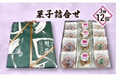 菓子詰合せ3種12個 [№5346-0751]