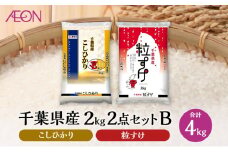 【2025年7月発送】 お米 千葉県産 2kg 2点セットB (コシヒカリ・粒すけ) 白米 米 食べ比べ セット[№5346-1149]