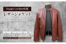 【Nappa Leather仕様】レザージャケット　[model:bugsy]　ジャケット 革 皮革 レザー 皮製品 レザー製品 シープスキン シープレザー メンズ パキスタン【L：ブラック】 [№5346-7299]1235
