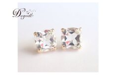 Degodd デゴッド　ＣANDYピアス　ホワイトトパーズ  天然石ピアス ピアス　天然石アクセサリー　シンプル　揺れないピアス　　アクセサリー　レディースアクセサリー　ジュエリー　ニッケルフリー　おしゃれ　ギフト　プレゼント　普段使い[№5346-1371]