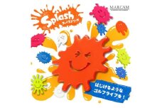 顔型蛍光色ゴルフマーカー(Splashフェイスシリーズ) オリジナルマーカー作成 ゴルフ用品 ギフト プレゼント 記念 おしゃれ ゴルフ好き 千葉市 千葉県 ホワイト[№5346-7492]