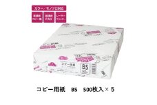 トップバリュ 白色コピー用紙 B5 (500枚)×5 [№5346-1646]