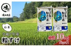 新米　令和7年  粒すけ 10kg （ 5kg×2  ） 千葉産 白米　【 お米 こめ コメ おこめ 】  [№5346-0047]