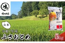 新米　令和7年 ふさおとめ　白米　5kg 【 お米 精米 大粒 粘り気 ファン 】 千葉県  [№5346-0316]