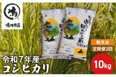 【定期2ヶ月】新米 コシヒカリ 乾式無洗米 10kg（5kg×2）令和7年産 お米 銘柄米 ご飯 おにぎり お弁当 和食 食卓 精米 国産 千葉県産 産地直送  [№5346-0661]