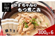 かずちゃんのもつ煮こみ【300g×6袋】惣菜 千葉県 千葉市 お取り寄せグルメ 球場グルメ 球場名物 おかず おつまみ 酒の肴 国産 豚肉 ホルモン もつ 本格的 簡単調理 濃厚 時短 手軽 冷蔵 人気 お土産 真空 [№5346-1548]
