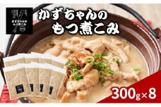かずちゃんのもつ煮こみ【300g×8袋】惣菜 千葉県 千葉市 お取り寄せグルメ 球場グルメ 球場名物 おかず おつまみ 酒の肴 国産 豚肉 ホルモン もつ 本格的 簡単調理 濃厚 時短 手軽 冷蔵 人気 お土産 真空 [№5346-1549]