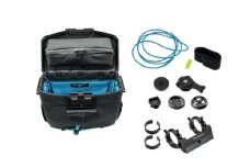 [レックマウントプラス] ライドオンバッグ(ブラック/ターコイズ)+ハンドルバー専用ベースマウント【R+Bag-BKTQ-DM35】「Ride On Bag とベースマウント(R+B-DM35)のセット品」 [№5346-1844]