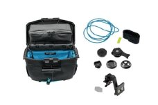 [レックマウントプラス] ライドオンバッグ(ブラック/ターコイズ)+ブロンプトン専用ベースマウント【R+Bag-BKTQ-BROMPTON】「Ride On Bag とベースマウント(R+B-BROMPTON)のセット品」 [№5346-1854]