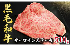 黒毛和牛 サーロインステーキ 約510g （170g×3パック） 和牛 牛肉 肉 ステーキ サーロイン ビーフ 贈答用 贈答 贈り物 プレゼント ギフト 記念日 グルメ お取り寄せ 国産 国産牛 真空 真空パック 小分け 冷凍 冷凍商品 冷凍肉 ブランド牛 焼肉 焼き肉 牛丼 すき焼き しゃぶしゃぶ  BBQ キャンプ アウトドア 送料無料 千葉県 銚子市 イシゲミート