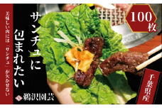  「 フレッシュサンチュ 」 合計100枚（10枚入×10パック） 新鮮 フレッシュ サンチュ 焼き肉レタス チシャ チシャ菜 野菜 菜物 焼肉 焼き肉 BBQ バーベキュー 夏休み 銚子産 千葉県 銚子 鵜沢園芸